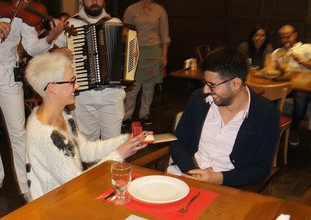 Wedding proposal by a Girl to her Boyfriend